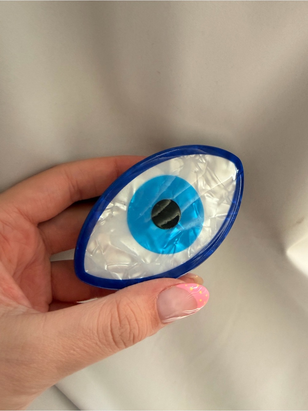 Blue Evil Eye claw clip